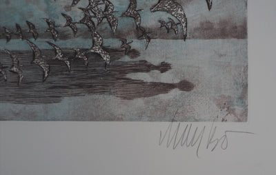 Lars BO : Dames de lumières, 1992 - Gravure (détail)