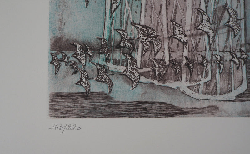Lars BO : Dames de lumières, 1992 - Gravure (détail)