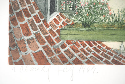 Lars BO : La Lecture du jour (Reine des neiges 10/10), 1969 - Gravure (détail)