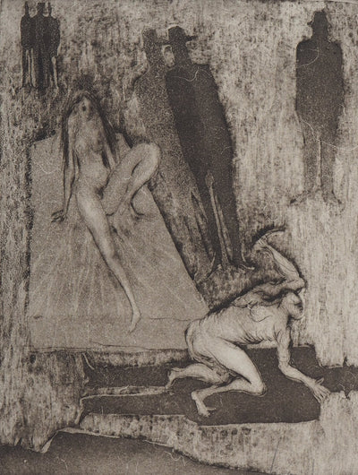 Lars BO : Meurtre de l'ombre - Gravure (détail)