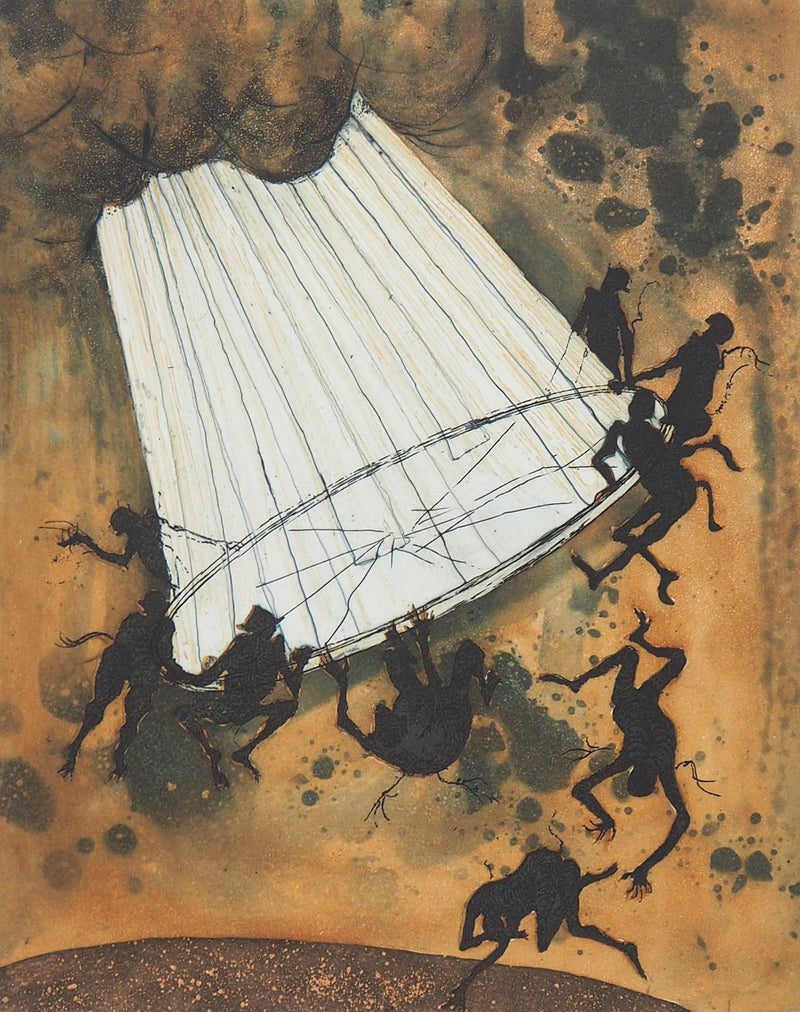 Lars BO : Le Miroir brisé (Reine des neiges 9/10), 1969 - Gravure (détail)