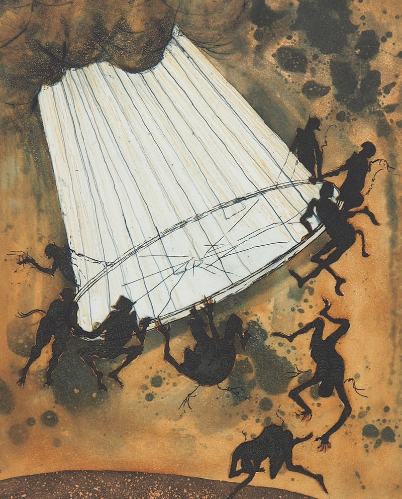 Lars BO : Le Miroir brisé (Reine des neiges 9/10), 1969 - Gravure (détail)