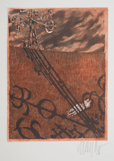 Lars BO : Sous l'ombre de la tour - Gravure