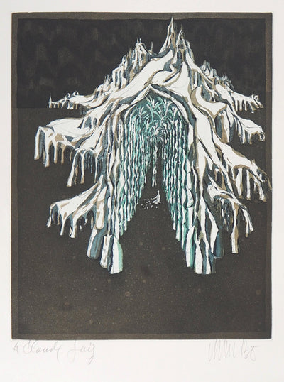 Lars BO : Le Palais de la reine des neiges (Reine des neiges 6/10), 1969 - Gravure (détail)