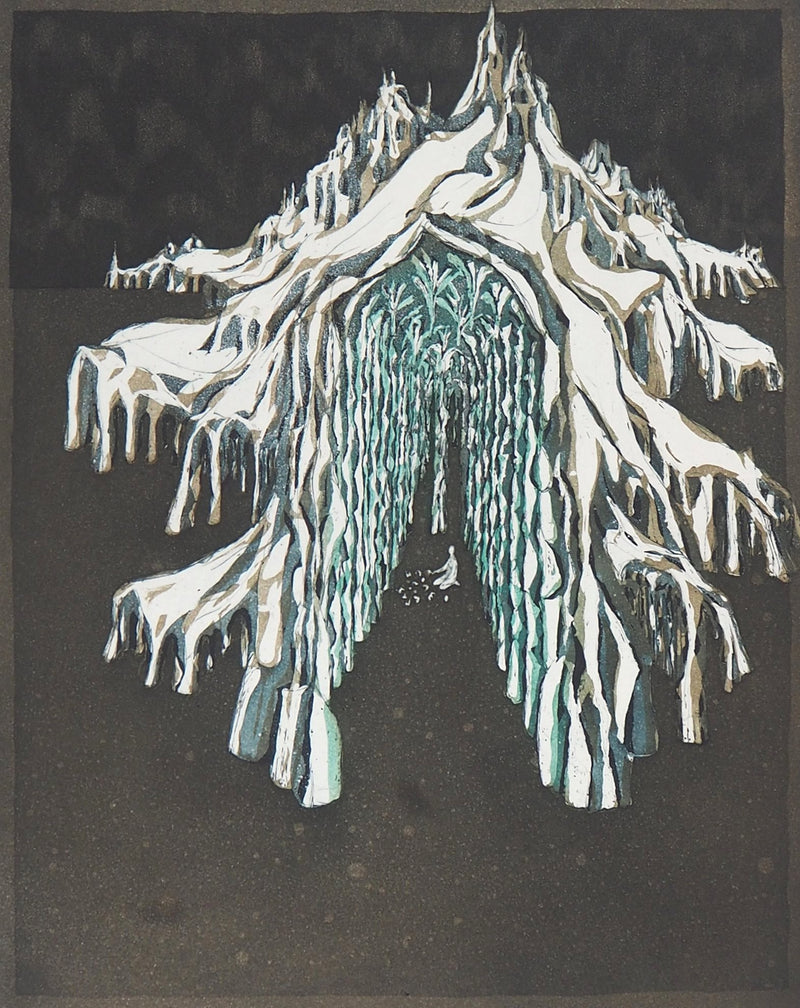 Lars BO : Le Palais de la reine des neiges (Reine des neiges 6/10), 1969 - Gravure (détail)