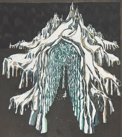Lars BO : Le Palais de la reine des neiges (Reine des neiges 6/10), 1969 - Gravure (détail)