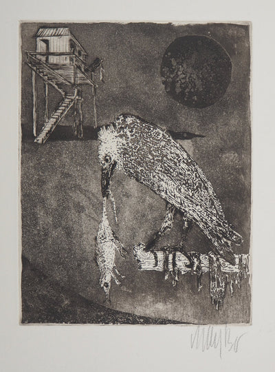 Lars BO : Prédateurs sous la lune noire - Gravure