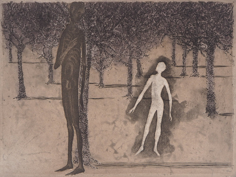 Lars BO : Rencontre surréaliste (Le Rêve de Jean Valjean 7/8), Gravure originale (photo de détail 4) - Crédit photo : Galerie Art.Paris