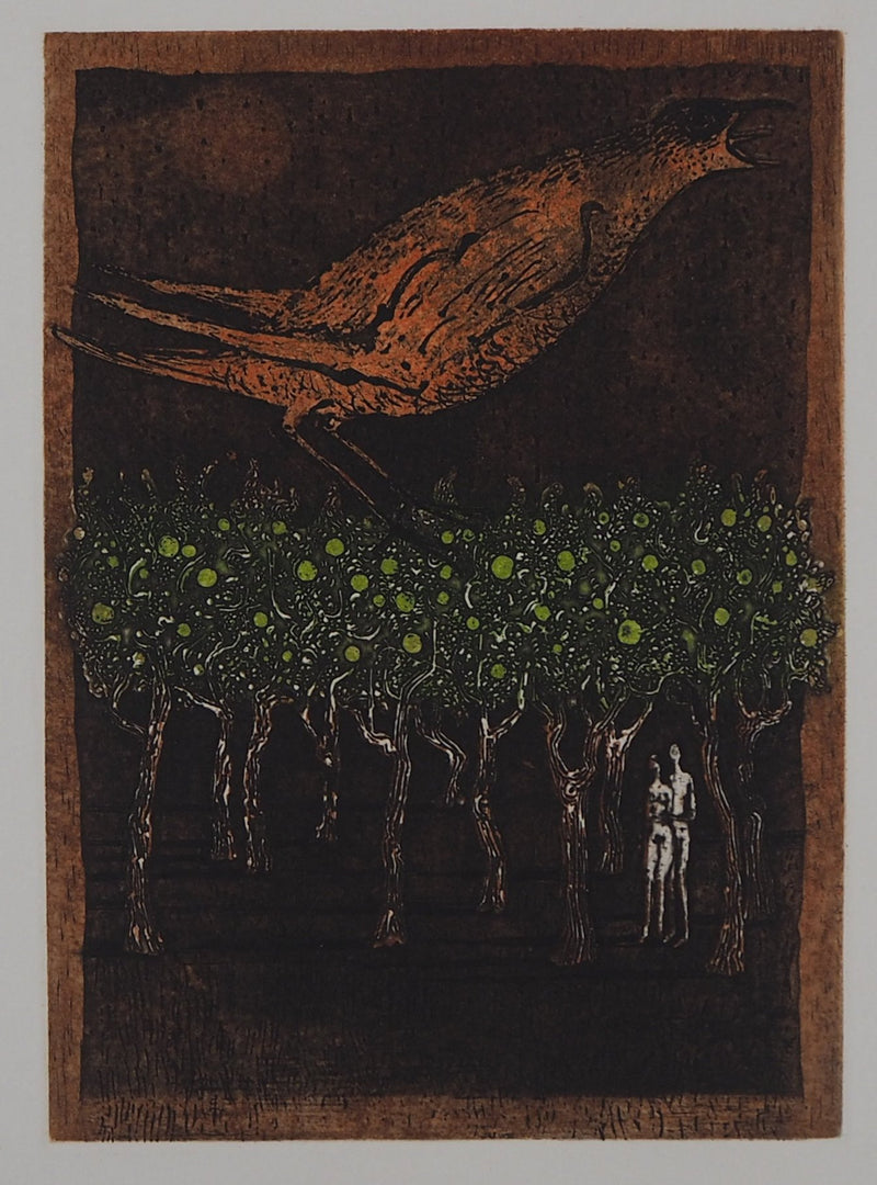 Lars BO : Le rossignol rouge, 1978 - Gravure