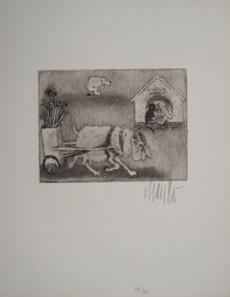 Lars BO : Sénateur Dupont - Gravure (détail)