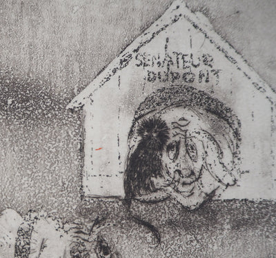 Lars BO : Sénateur Dupont - Gravure (détail)