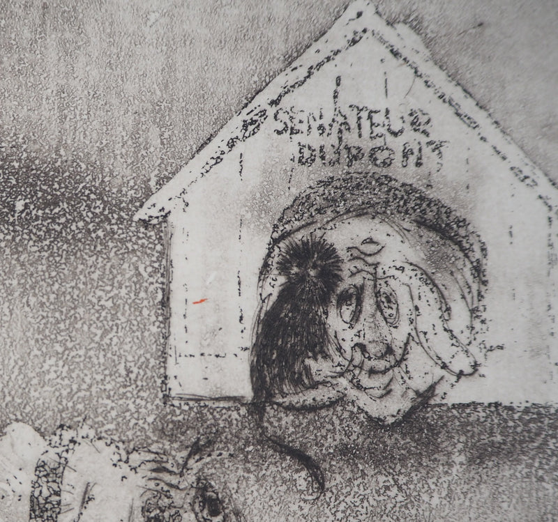 Lars BO : Sénateur Dupont - Gravure (détail)