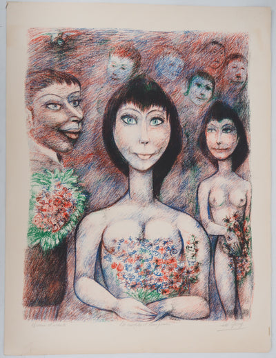 Edouard BOERG : Mariage - Lithographie