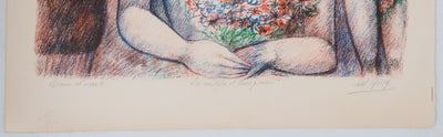 Edouard BOERG : Mariage - Lithographie (détail)