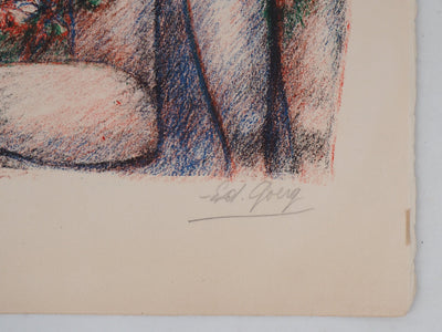 Edouard BOERG : Mariage - Lithographie (détail)