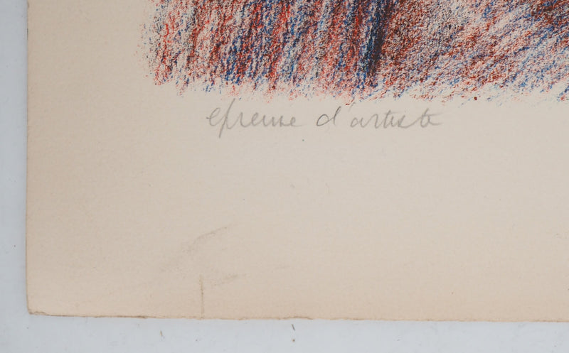 Edouard BOERG : Mariage - Lithographie (détail)