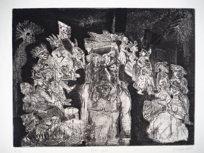 Claude BOGRATCHEW : Don Juan - Gravure (détail)