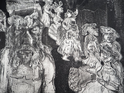 Claude BOGRATCHEW : Don Juan - Gravure (détail)