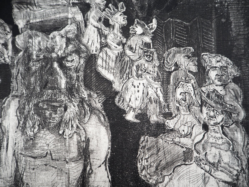 Claude BOGRATCHEW : Don Juan - Gravure (détail)