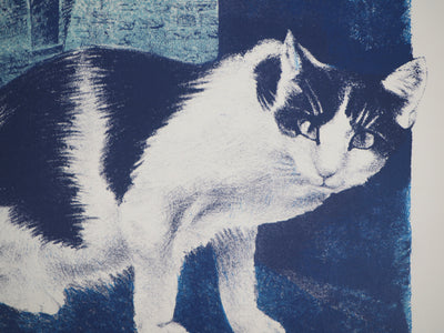 Denis BOISSIER : Instant de Chat, 1981 - Lithographie (détail)