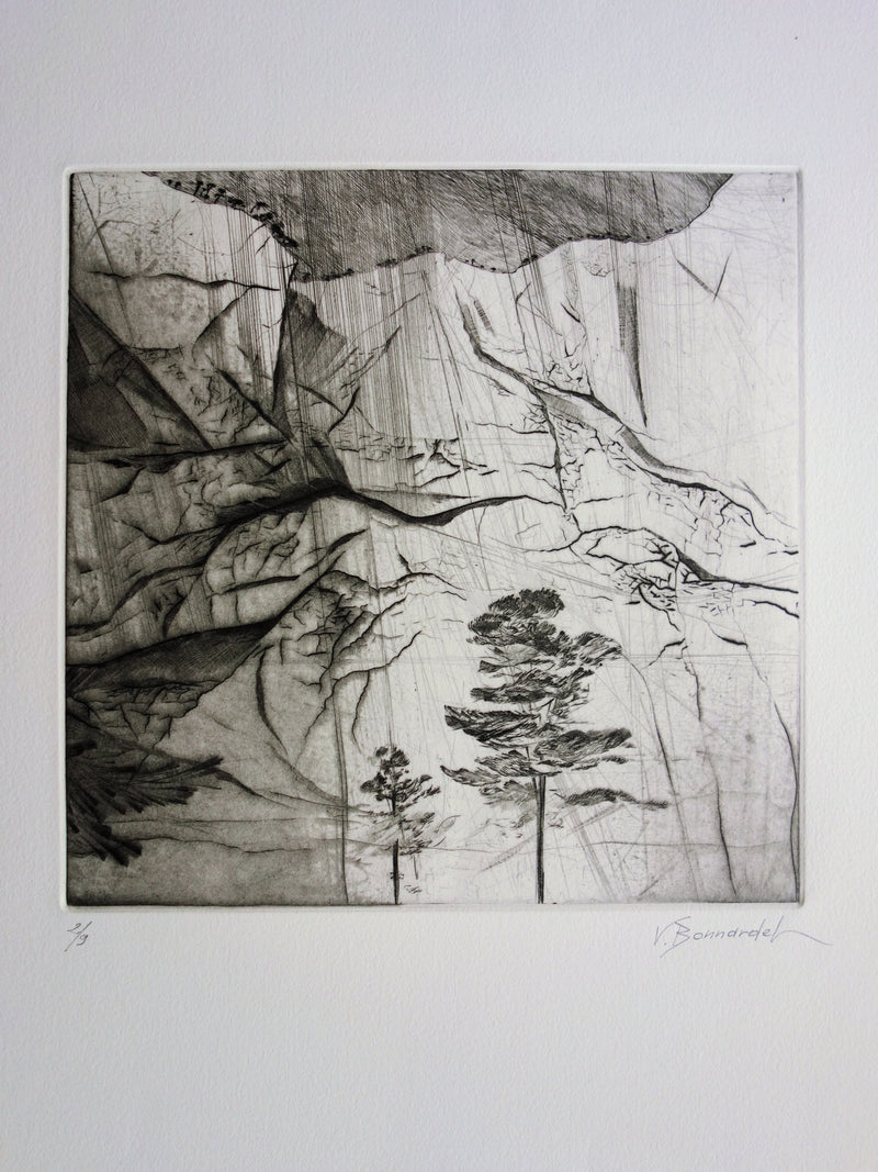 Véronique BONNARDEL : Zen, La voie du soleil - Gravure