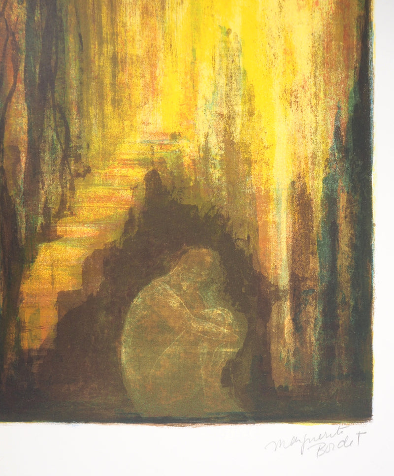 Marguerite BORDET : Le rêve - Lithographie (détail)