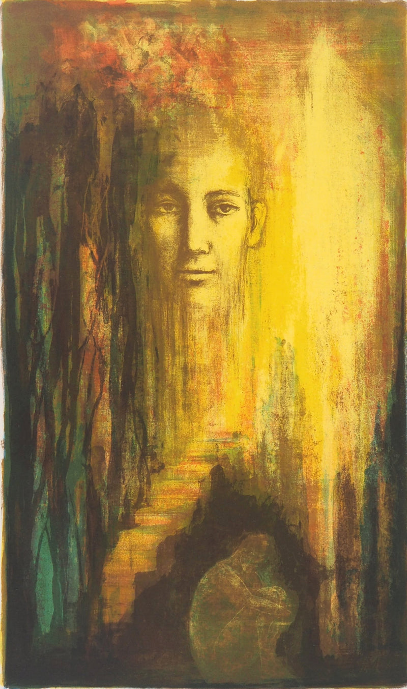 Marguerite BORDET : Le rêve - Lithographie (détail)