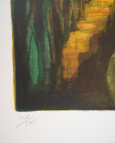 Marguerite BORDET : Le rêve - Lithographie (détail)
