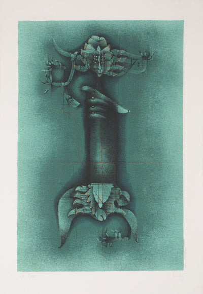 Frédéric BOUCHE : Féminité fantastique - Lithographie (détail)