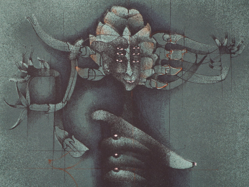 Frédéric BOUCHE : Féminité fantastique - Lithographie (détail)