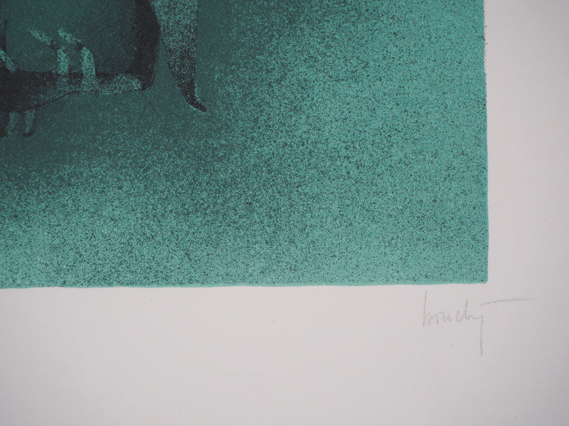 Frédéric BOUCHE : Féminité fantastique - Lithographie (détail)