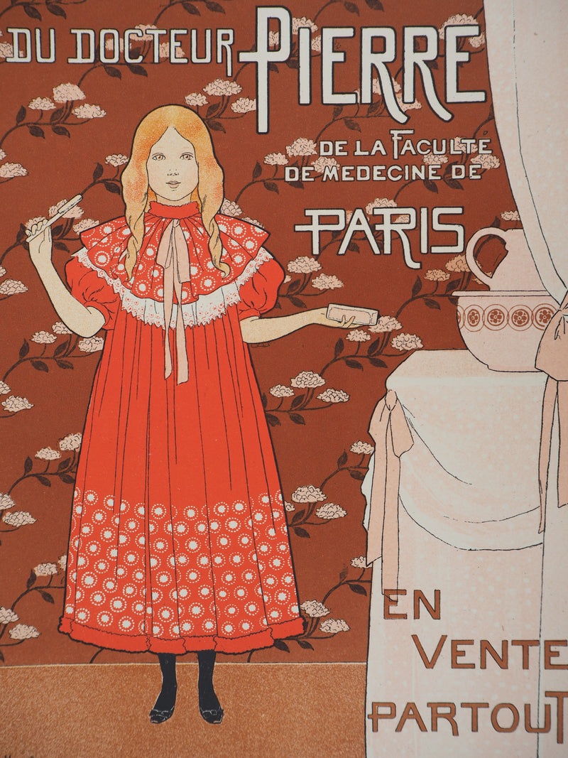 Bernard BOUTET DE MONVEL : Petite fille et sa brosse à dents - Affiche