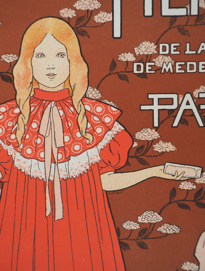 Bernard BOUTET DE MONVEL : Petite fille et sa brosse à dents - Affiche (détail)