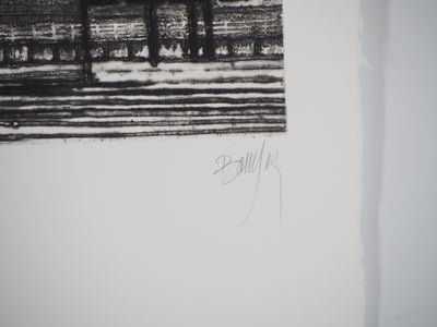 Caroline BOUYER : Déchetterie d'Iury - Gravure (détail)