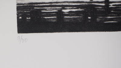 Caroline BOUYER : Déchetterie d'Iury - Gravure (détail)