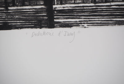 Caroline BOUYER : Déchetterie d'Iury - Gravure (détail)