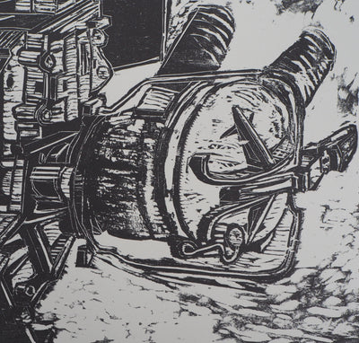 Devorah BOXER : Pump - Lithographie (détail)
