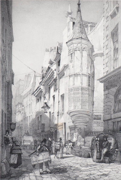 Thomas Shotter BOYS : Maison de l'amiral Coligny à Paris - Lithographie