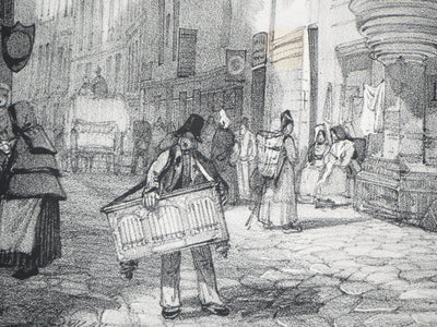 Thomas Shotter BOYS : Maison de l'amiral Coligny à Paris - Lithographie (détail)