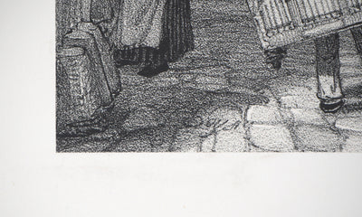 Thomas Shotter BOYS : Maison de l'amiral Coligny à Paris - Lithographie (détail)