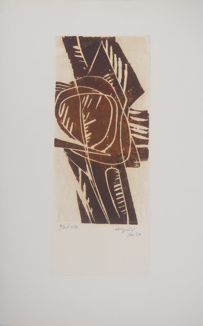 Silvano BOZZOLINI : Arbre de la forêt  - Gravure