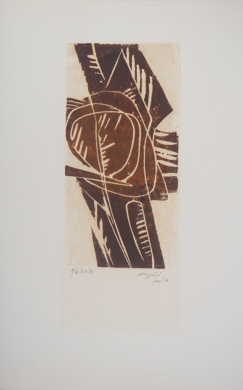 Silvano BOZZOLINI : Arbre de la forêt  - Gravure