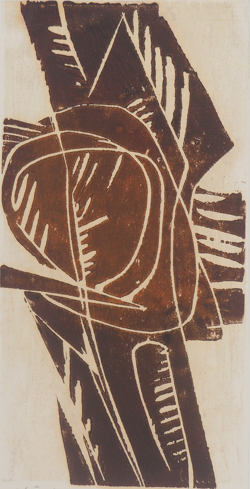 Silvano BOZZOLINI : Arbre de la forêt  - Gravure (détail)