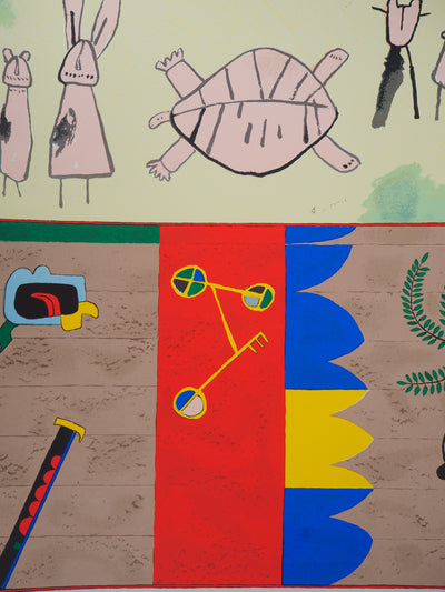 Martin BRADLEY : Composition pour les JO 1992 - Sérigraphie (détail)