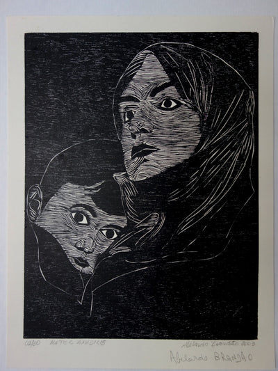 Abelardo BRANDAO : Mater amabilis - Gravure