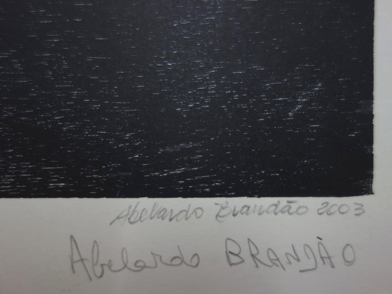 Abelardo BRANDAO : Mater amabilis - Gravure (détail)