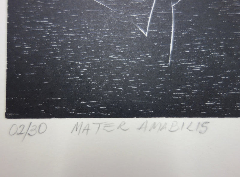 Abelardo BRANDAO : Mater amabilis - Gravure (détail)