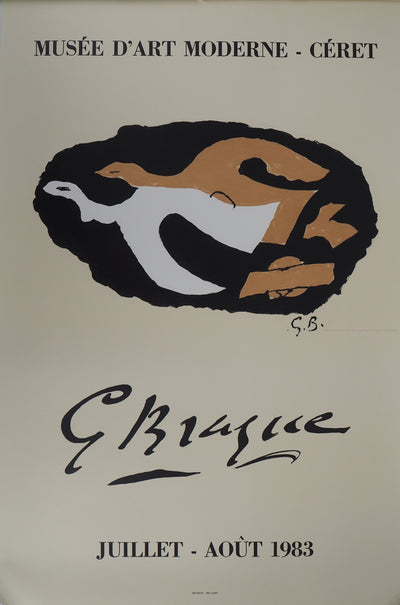 Georges BRAQUE : Les Colombes, Affiche originale (vue générale) - Crédit photo : Galerie Art.Paris
