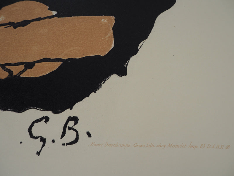 Georges BRAQUE : Les Colombes, Affiche originale (photo de détail 2) - Crédit photo : Galerie Art.Paris