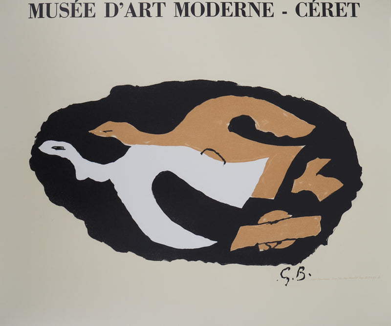 Georges BRAQUE : Les Colombes, Affiche originale (photo de détail 4) - Crédit photo : Galerie Art.Paris